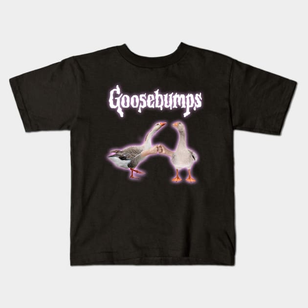 Goosebumps Meme Kids T-Shirt by swankyswamprat